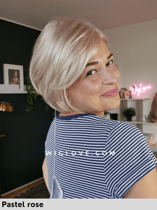 kate lace small gisela mayer parrucca corta in fibra sintetica tradizionale attaccatura naturale riga sinistra  