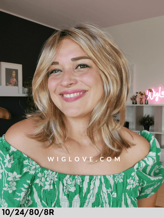 KIRA - attaccatura naturale, riga centrale - Wig Love - Parrucca Sintetica10/24/80/8R