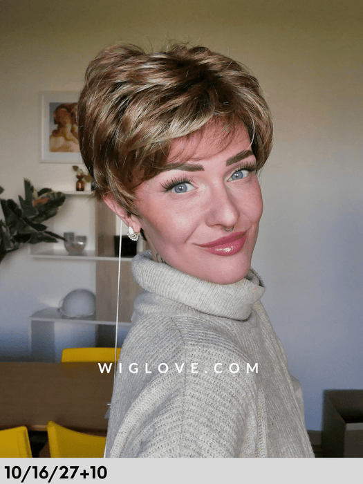 kiss mono deluxe  parrucca sintetica gisela mayer dispositivo medico CE parruccacprta mossa fatta a mano lacefront riga libera antiscivolo 