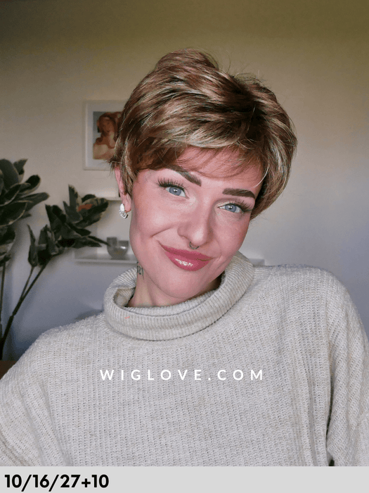 kiss mono deluxe  parrucca sintetica gisela mayer dispositivo medico CE parruccacprta mossa fatta a mano lacefront riga libera antiscivolo 