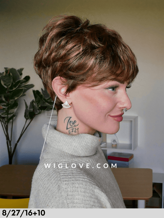 kiss mono deluxe  parrucca sintetica gisela mayer dispositivo medico CE parruccacprta mossa fatta a mano lacefront riga libera antiscivolo 