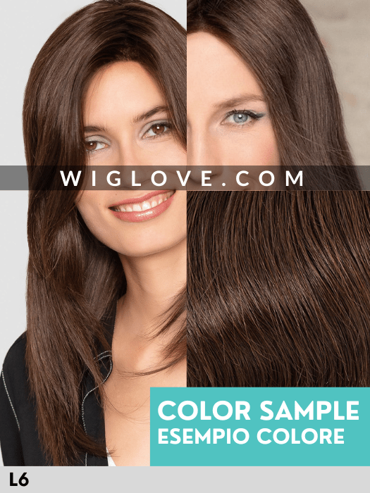 DEBBIE - Capelli Naturali 100% Remy - Wig Love - Parrucca Capelli VeriChocolate Brown L6
