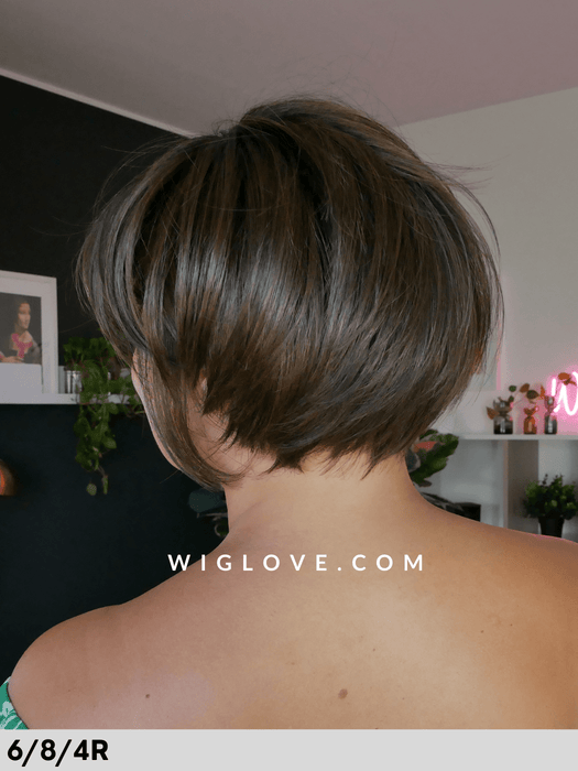 LAVENDER - attaccatura naturale, riga sinistra - Wig Love - Parrucca Sintetica6/8/4R