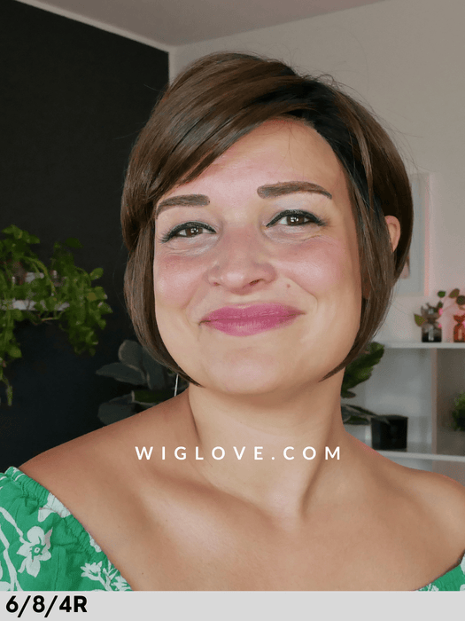 LAVENDER - attaccatura naturale, riga sinistra - Wig Love - Parrucca Sintetica6/8/4R