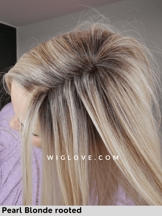 lia ellen wille parrucca caschetto liscio in fibra termoresistente con attaccatura naturale lacefront riga sinistra monofilamento laterale