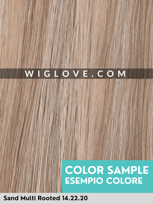 LIA MONO PART - attaccatura naturale, riga sinistra - Wig Love - Parrucca SinteticaSand Multi Rooted