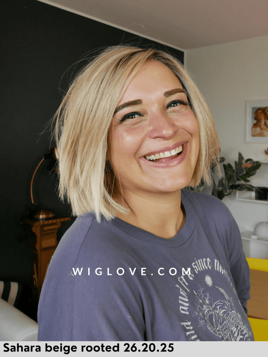 lia ellen wille parrucca caschetto liscio in fibra termoresistente con attaccatura naturale lacefront riga sinistra monofilamento laterale