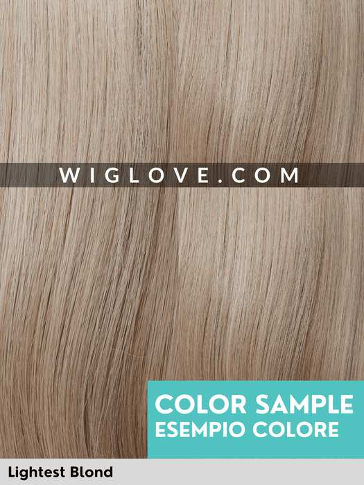 HH REMY ENERGY Capelli Naturali Remy - riga libera, attaccatura naturale, pettinini - Wig Love - Parrucca Capelli VeriLightest Blond