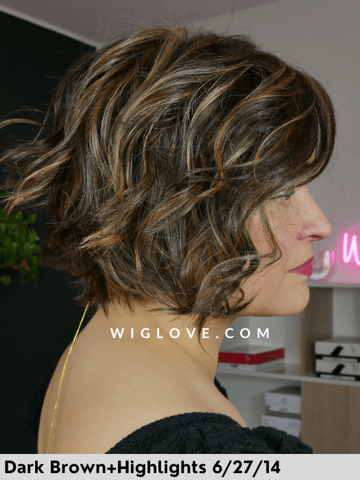 LOS ANGELES - Pronta Consegna 24/48 ore - Wig Love - Parrucca SinteticaDark Brown + Highlights
