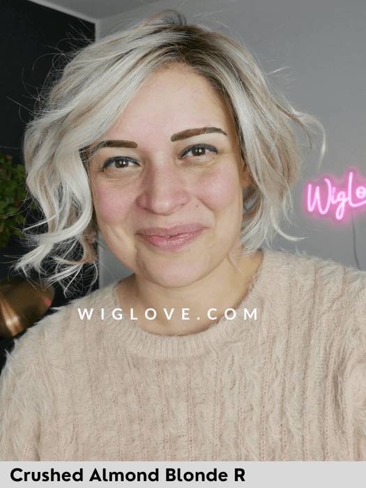 LOS ANGELES - riga sinistra, attaccatura naturale - Wig Love - Parrucca SinteticaCrushed Almond Blonde Rooted