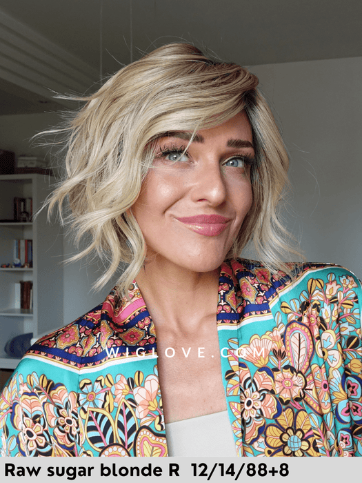 los angeles belle tress parrucca mossa in fibra sintetica termoresistente caschettocorto scalatoriga sinistra lacefront attaccatura naturale