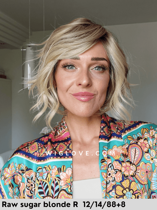 los angeles belle tress parrucca mossa in fibra sintetica termoresistente caschettocorto scalatoriga sinistra lacefront attaccatura naturale