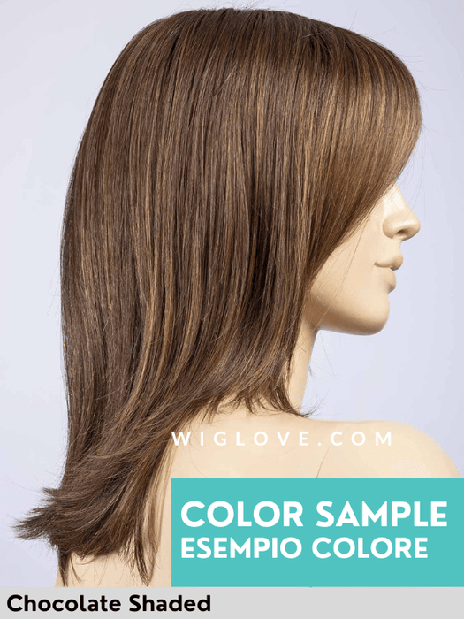 LUNA - attaccatura naturale, monofilamento al vortice - Wig Love - Parrucca SinteticaDark Brown Mix