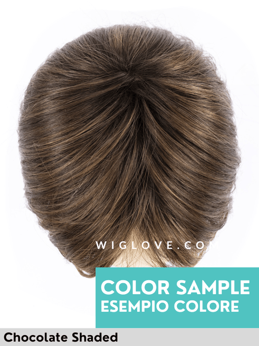 LUNA - attaccatura naturale, monofilamento al vortice - Wig Love - Parrucca SinteticaDark Brown Mix