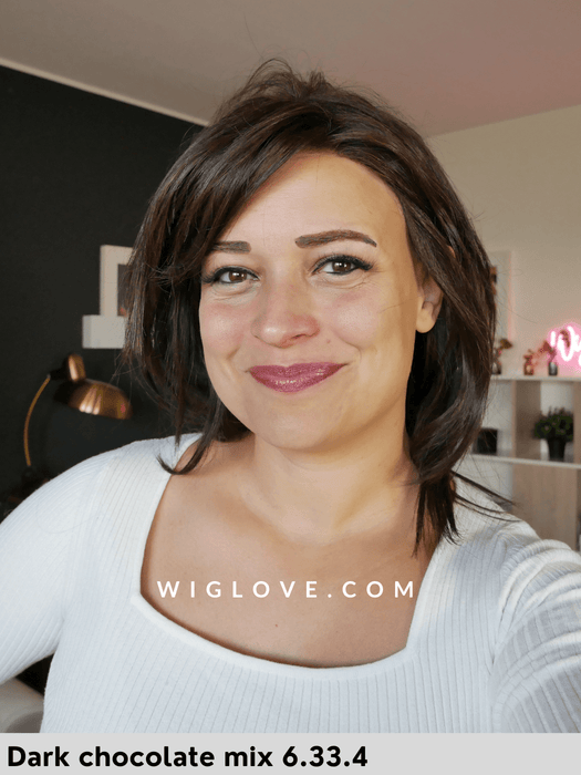 luna parrucca sintetica termoresistente con lacefront attaccatura naturale monofilamento al vortice ellen wille 