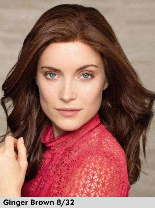 LUXERY LACE D REMY - Capelli Naturali Remy - 100% fatta a mano - Wig Love - Parrucca Capelli VeriGinger Brown 8/32