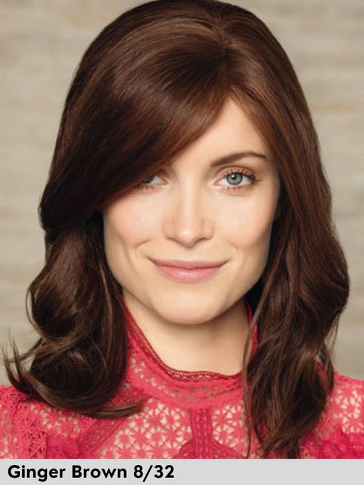 LUXERY LACE D REMY - Capelli Naturali Remy - 100% fatta a mano - Wig Love - Parrucca Capelli VeriGinger Brown 8/32