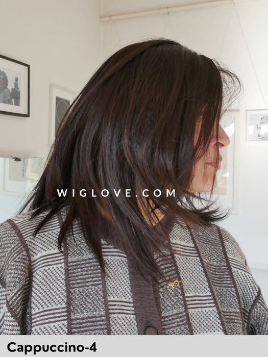 LUXERY LACE D REMY - Capelli Naturali Remy I Pronta Consegna 24/48 ore - Wig Love - Parrucca Capelli VeriCappuccino 4