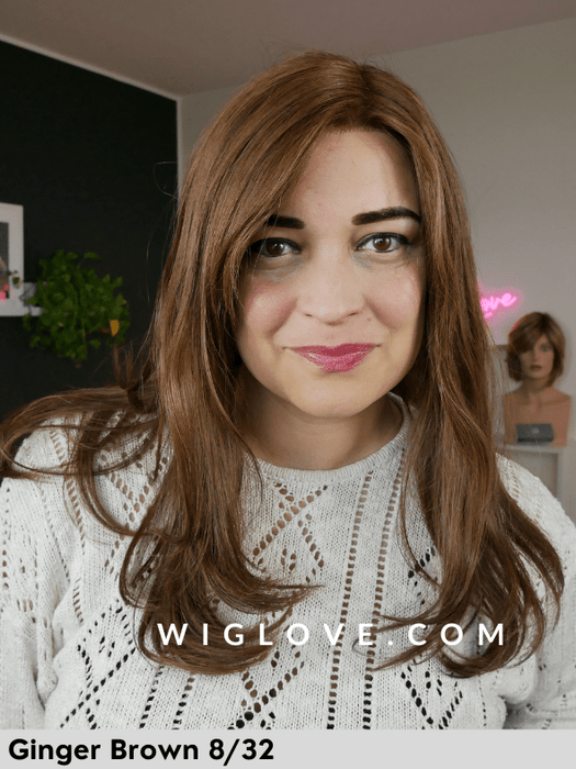 LUXERY LACE E - Capelli Naturali Remy - 100% fatta a mano - Wig Love - Parrucca Capelli VeriSpring Acorn 140/14+6 root