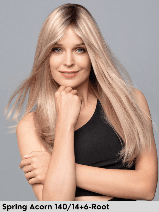 LUXERY LACE E - Capelli Naturali Remy - 100% fatta a mano - Wig Love - Parrucca Capelli VeriSpring Acorn 140/14+6 root