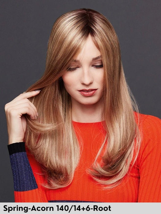 LUXERY LACE E - Capelli Naturali Remy - 100% fatta a mano - Wig Love - Parrucca Capelli VeriSpring Acorn 140/14+6 root