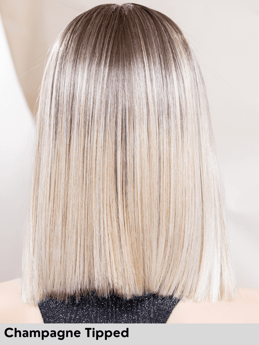 LUZZI MONO PART - riga centrale, attaccatura naturale - Wig Love - Parrucca SinteticaChampagne Tipped