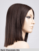 LUZZI MONO PART - riga centrale, attaccatura naturale - Wig Love - Parrucca SinteticaDark Chocolate Mix