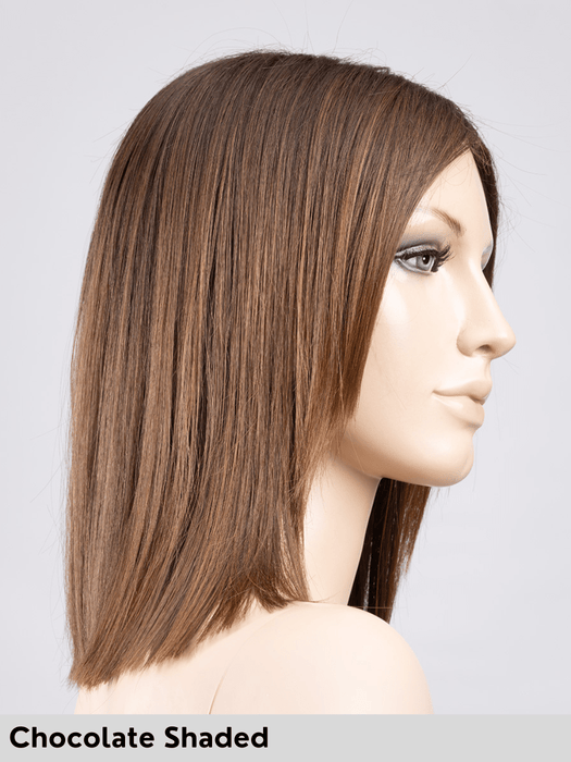 LUZZI MONO PART - riga centrale, attaccatura naturale - Wig Love - Parrucca SinteticaDark Chocolate Mix