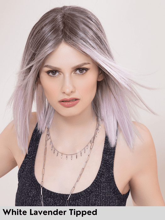 LUZZI MONO PART - riga centrale, attaccatura naturale - Wig Love - Parrucca SinteticaFirestorm Tipped