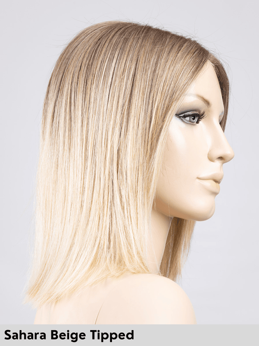 LUZZI MONO PART - riga centrale, attaccatura naturale - Wig Love - Parrucca SinteticaIvory Blonde Tipped