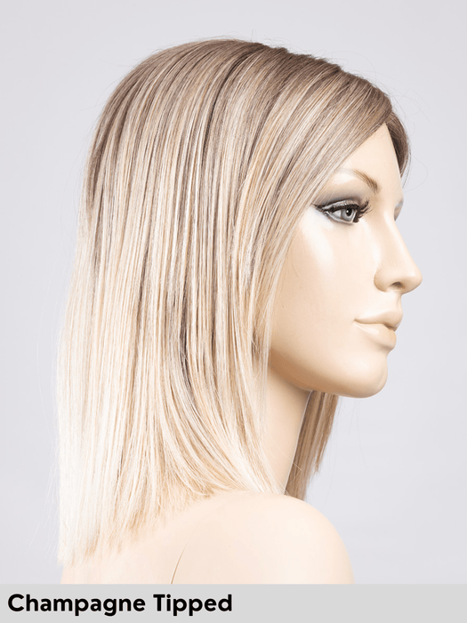 LUZZI MONO PART - riga centrale, attaccatura naturale - Wig Love - Parrucca SinteticaIvory Blonde Tipped