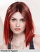 LUZZI MONO PART - riga centrale, attaccatura naturale - Wig Love - Parrucca SinteticaPlum Red Shaded