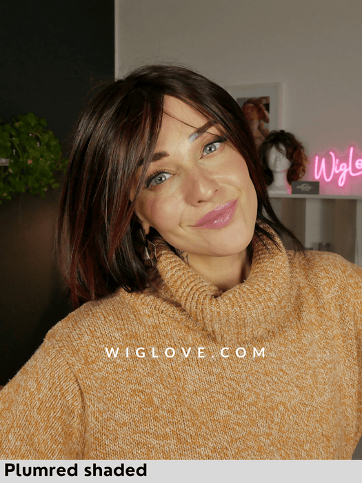 luzzi mono part ellen wille parrucca liscia media termoresistente riga centrale lacefront monofilamento parziale attaccatura naturale retro aperto