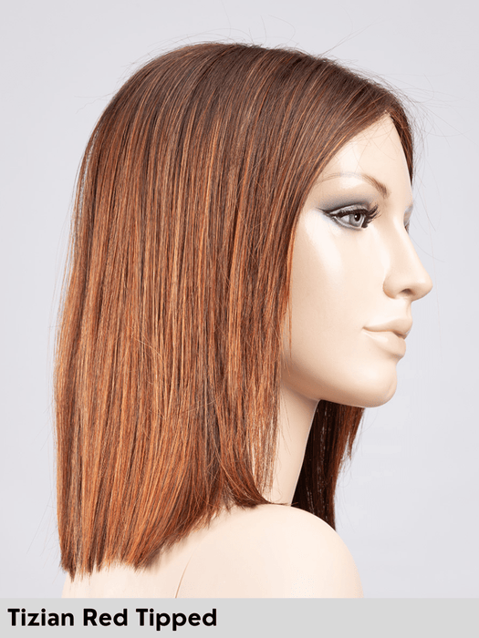LUZZI MONO PART - riga centrale, attaccatura naturale - Wig Love - Parrucca SinteticaTizian Red Tipped