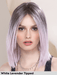 LUZZI MONO PART - riga centrale, attaccatura naturale - Wig Love - Parrucca SinteticaWhite Lavender Tipped