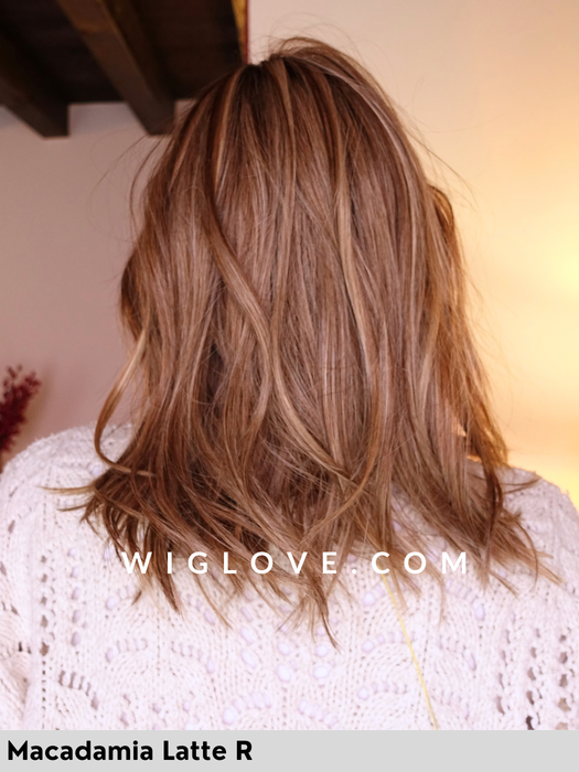 lyon belle tress parrucca alle spalle mossa sintetica piastrabile taglia M lace front riga centrale