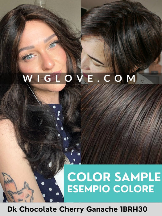 Jon Renau in Dk Chocolate  Cherry Ganache 1BRH30. Synthetic wig, parrucca sintetica di altissima qualità.