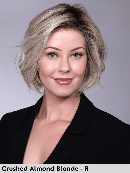 MADISON - attaccatura naturale, riga sinistra - Wig Love - Parrucca SinteticaCrushed Almond Blonde Rooted