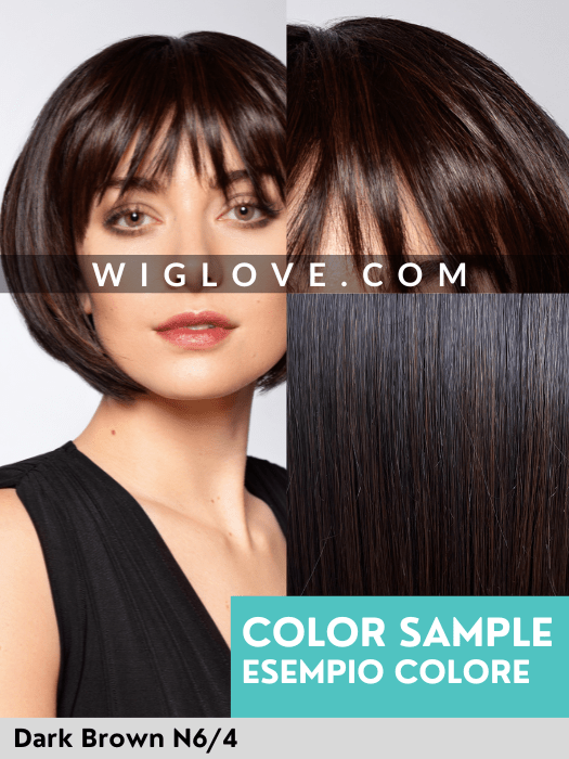 MAGIC ADVANCE - riga centrale, attaccatura naturale - Wig Love - Parrucca SinteticaDark Brown N6/4