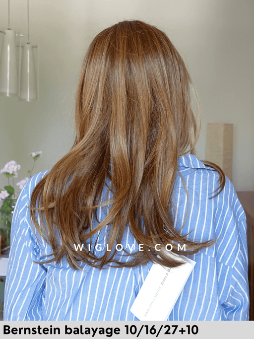 magic arrow gisela mayer parrucca lunga e scalata fibra sintetica termoresistente lacefront riga sinistra colori balayage