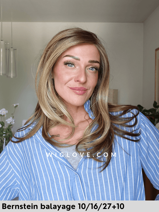 magic arrow gisela mayer parrucca lunga e scalata fibra sintetica termoresistente lacefront riga sinistra colori balayage