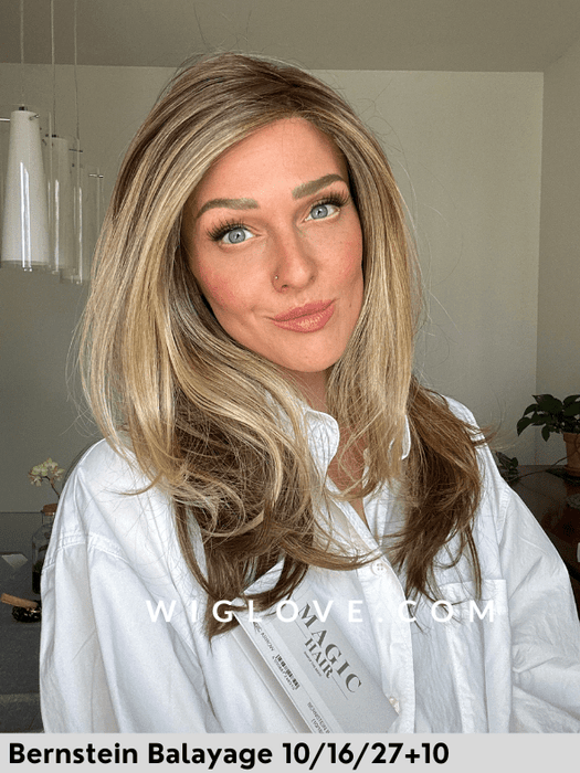 MAGIC ARROW - riga sinistra, attaccatura naturale - Wig Love - Parrucca SinteticaBernstein Balayage 10/16/27+10
