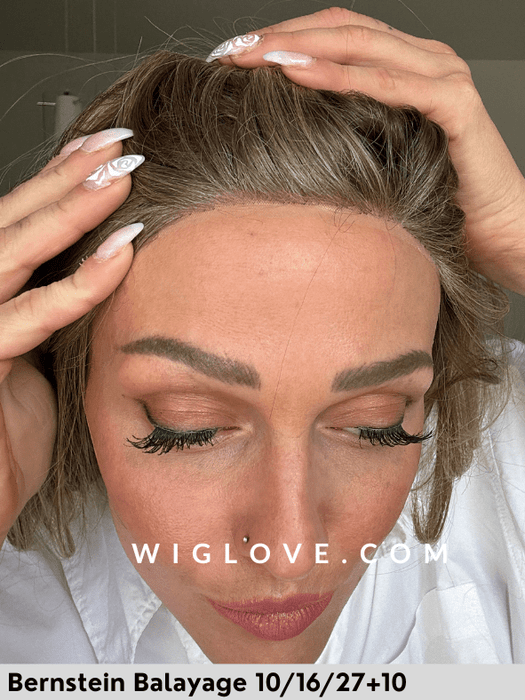 MAGIC ARROW - riga sinistra, attaccatura naturale - Wig Love - Parrucca SinteticaBernstein Balayage 10/16/27+10