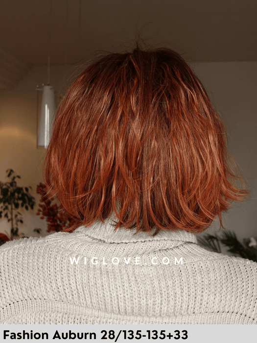 magic clou gisela mayer parrucca sintetica termoresistente alle spalle mossa con frangetta fatta a macchina monofilamento al vortice 