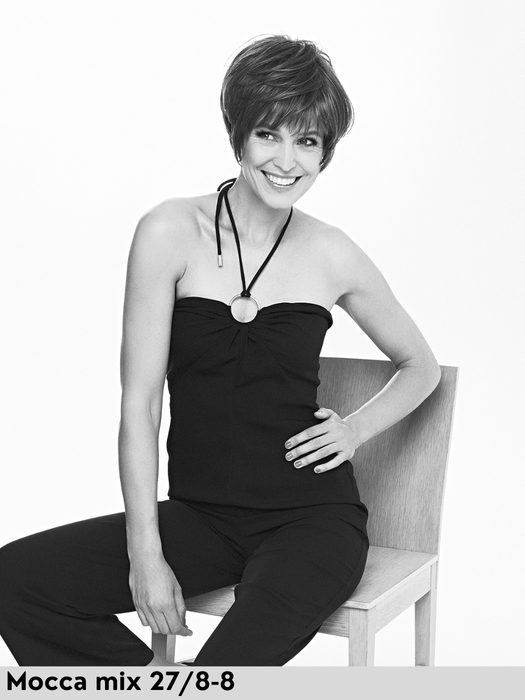 MAGIC CUT - monofilamento al vortice, lace front - Wig Love - Parrucca SinteticaMocca Mix 27/8 - 8