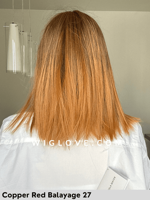 MAGIC DRIVE - riga centrale, attaccatura naturale - Wig Love - Parrucca SinteticaCopper Red Balayage 27