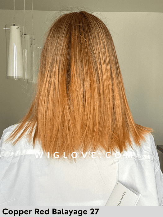 MAGIC DRIVE - riga centrale, attaccatura naturale - Wig Love - Parrucca SinteticaCopper Red Balayage 27