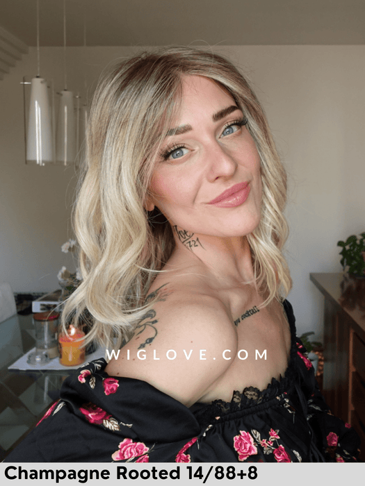 magic emma gisela mayer parrucca sintetica termoresistente lacefront riga centrale piega mossa retro aperto fatto a macchina 