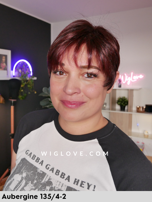 magic hip gisela mayer parrucca corta 2035 fibra sintetica termoresistente mini-lacefront riga in monofilamento sinistra basso volume