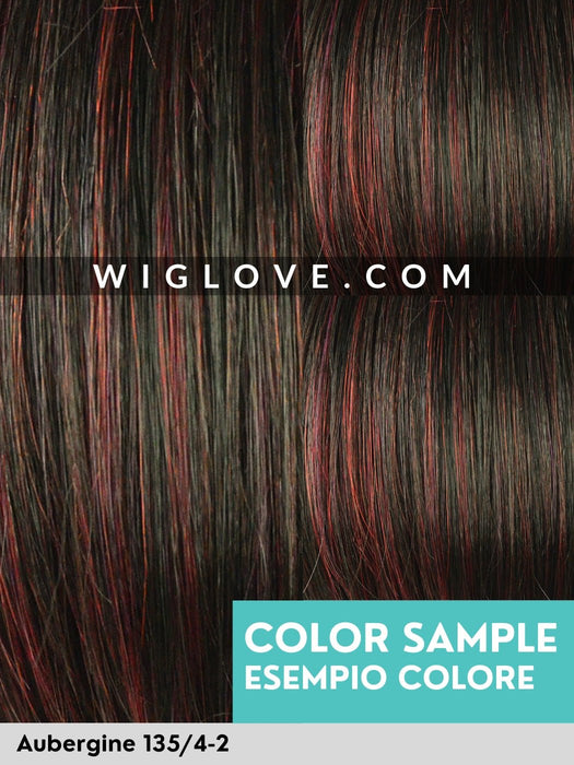 MAGIC HIP - riga sinistra, piccolo lacefront - Wig Love - Parrucca SinteticaAubergine 135/4 - 2